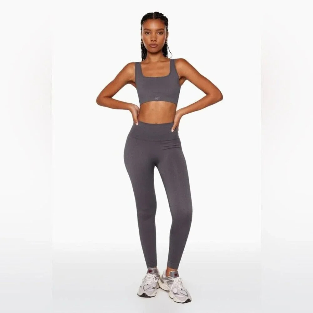 Set Active Women’s Sculptflex Leggings in Grey Size M/L
